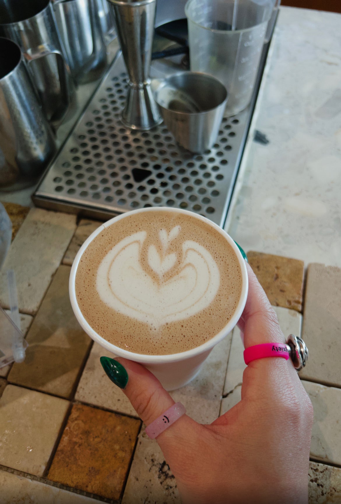 Flip Reversible hangxiety / hangry ring