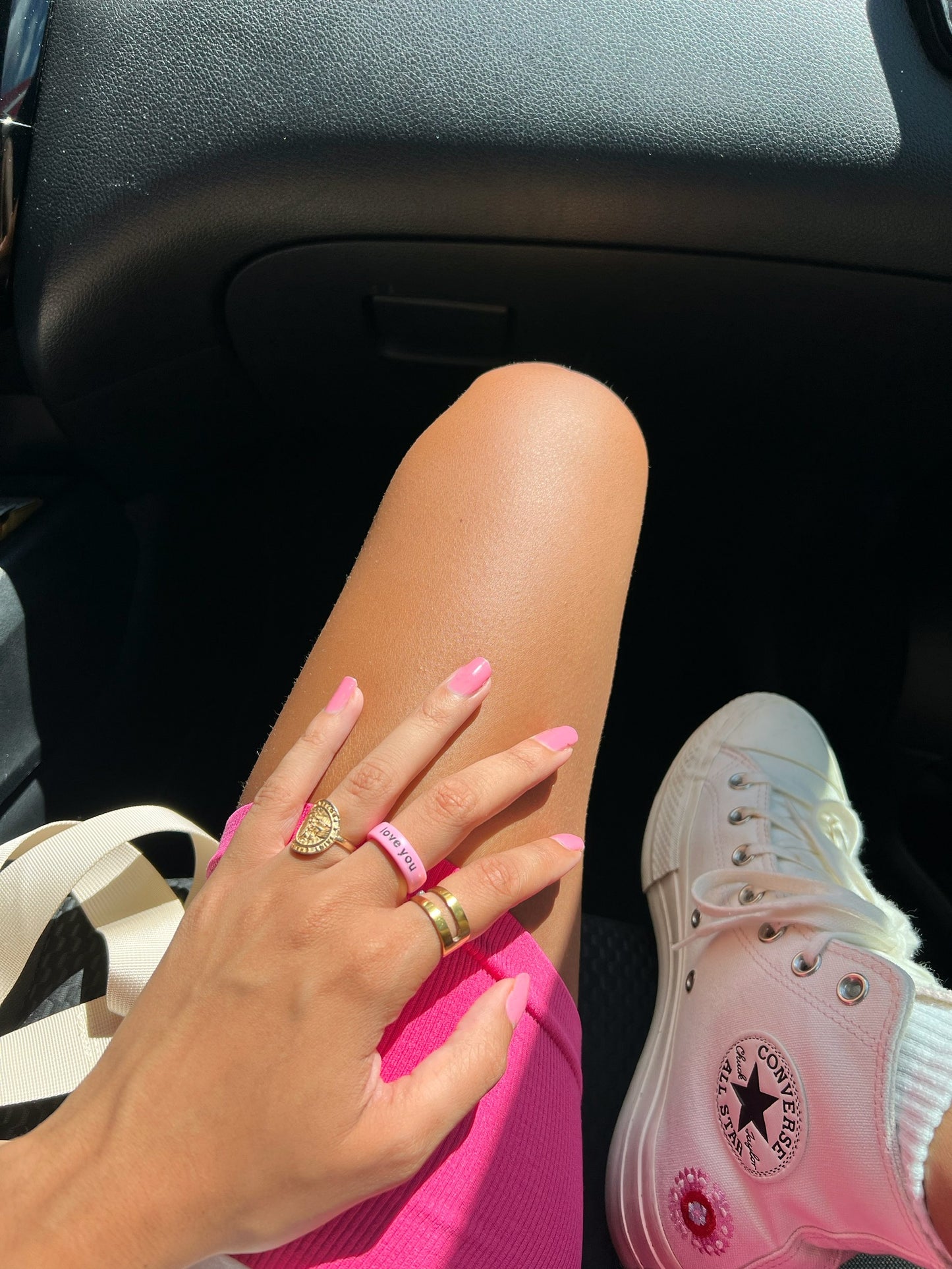 Flip Reversible love you / say it back ring