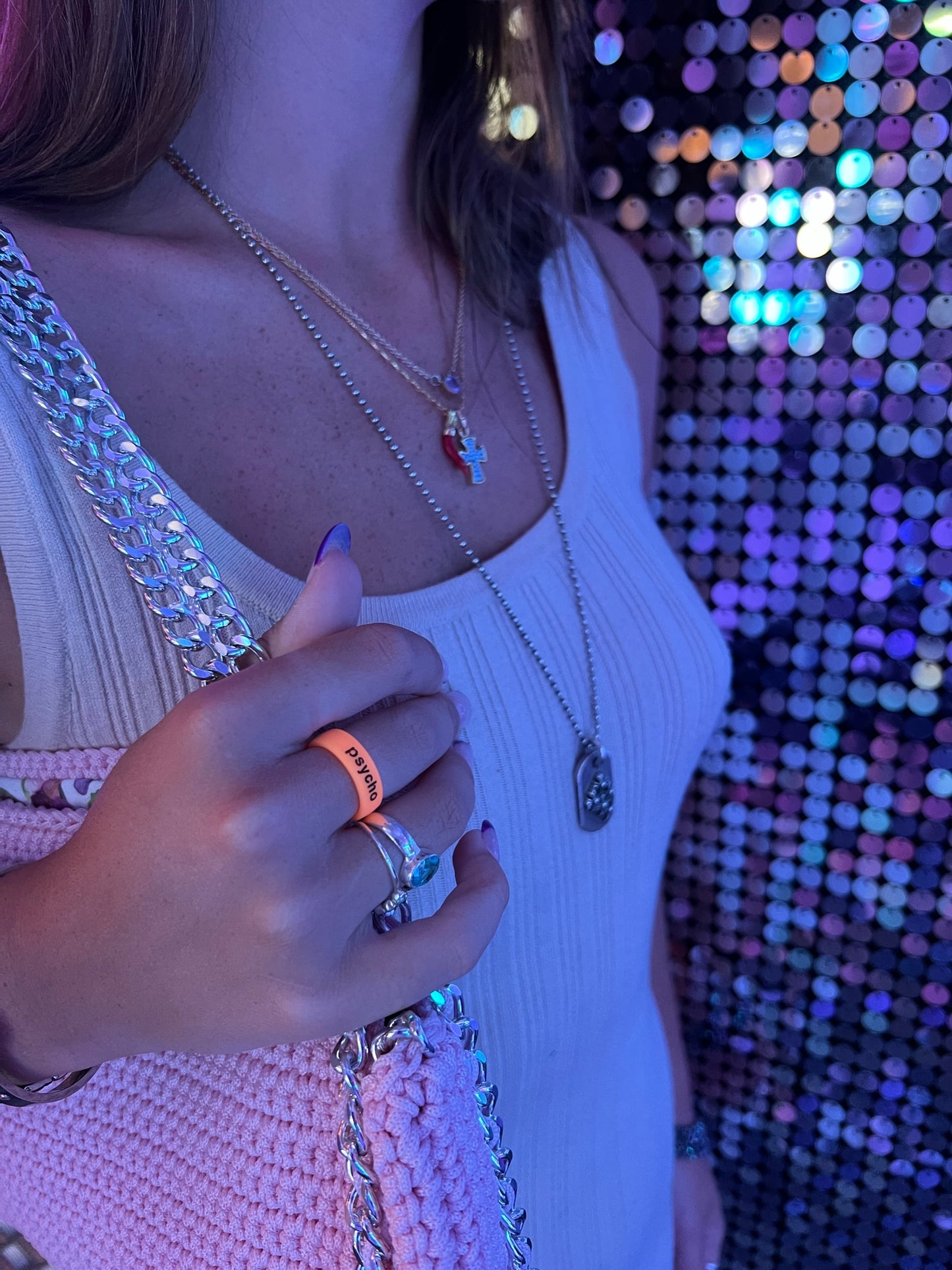 Flip Reversible psycho / sexy Ring