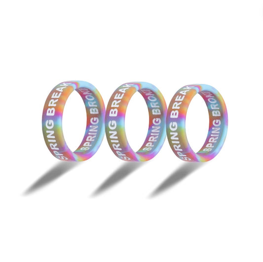 Flip Reversible spring break / spring broke ring 3 pk