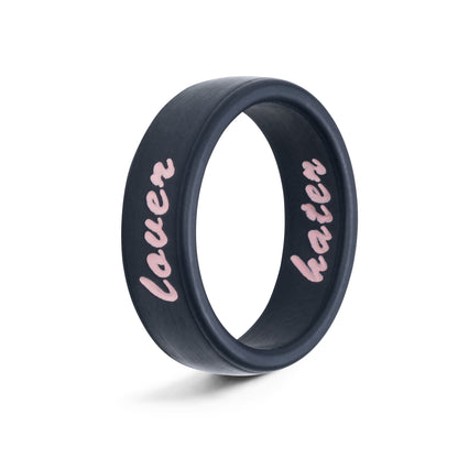 Flip Reversible lover / hater ring