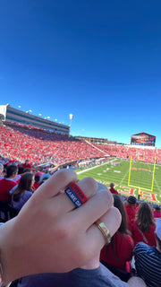 Flip Reversible Game Day / Tailgate Ring Blue