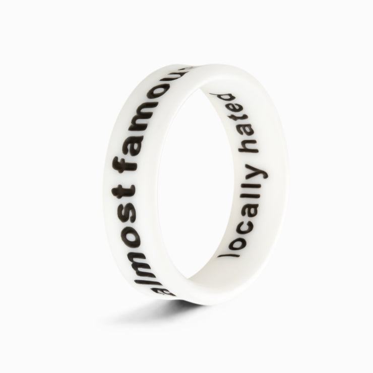 Flip Reversible locally hated / almost famous ring