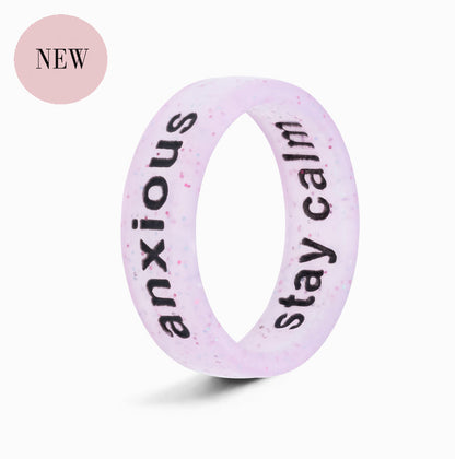 Flip Reversible anxious / stay calm ring
