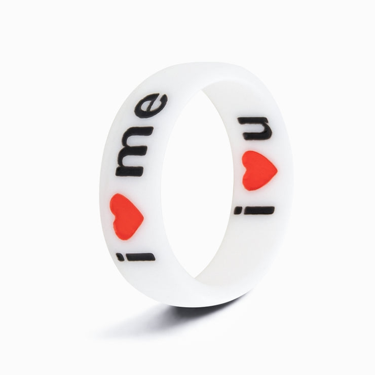 Flip Reversible i❤️me / i❤️u ring