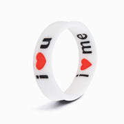 Flip Reversible i❤️me / i❤️u ring