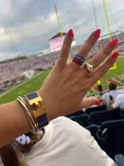 Flip Reversible Game Day / Tailgate Ring Blue