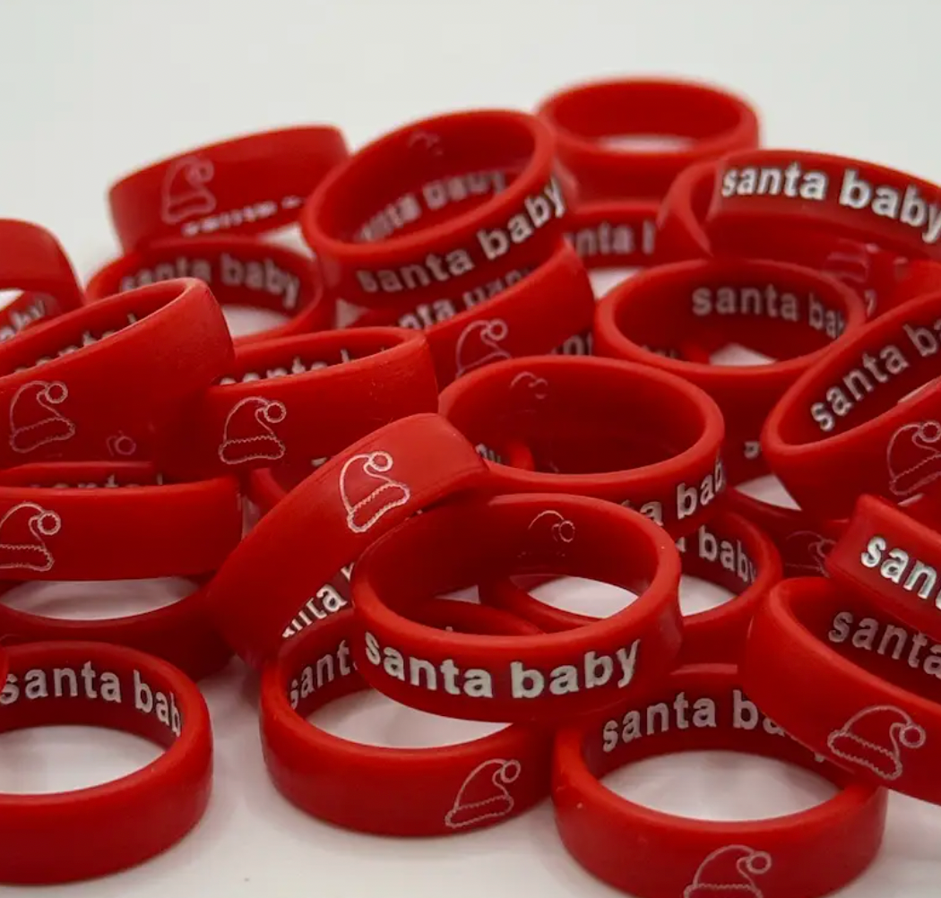 Flip Reversible Santa Hat / Santa Baby Ring