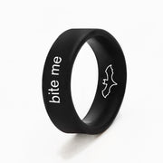 Flip Reversible bat / bite me ring