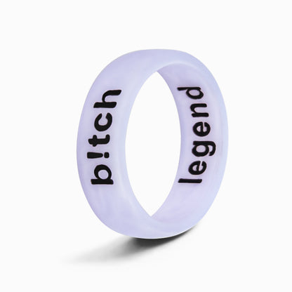 Flip Reversible b!tch / legend ring