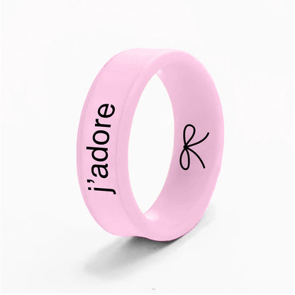 Flip Reversible bow / j'adore ring