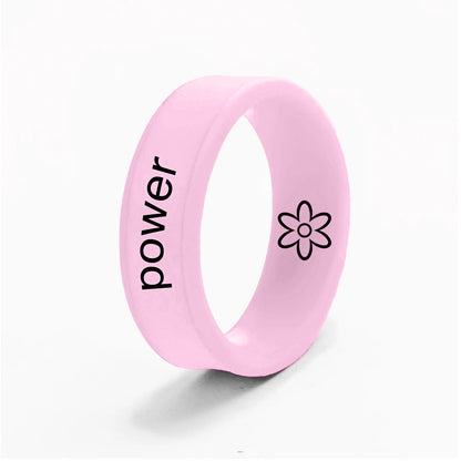 Reversible Flip Flower Power Pink Ring