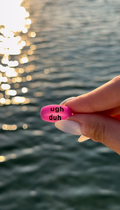 Flip Reversible ugh / duh ring