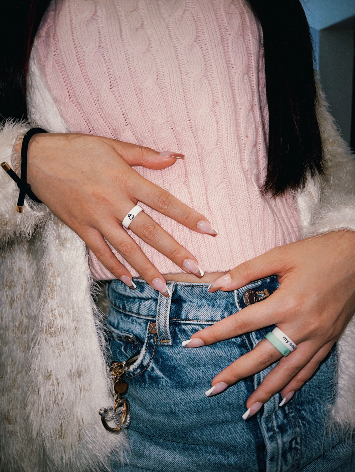 Flip Reversible Ghost / BOO ring