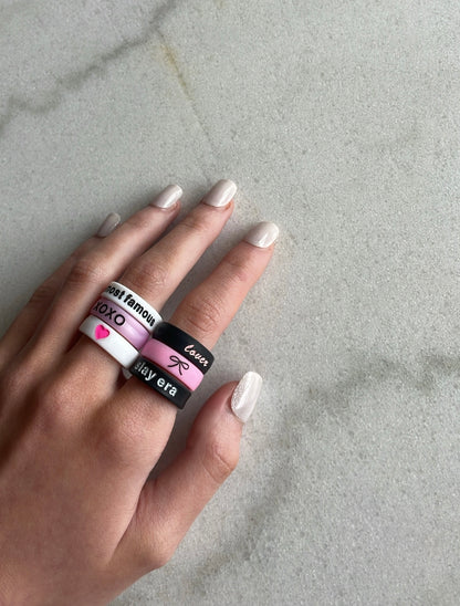 Flip Reversible bow / j'adore ring