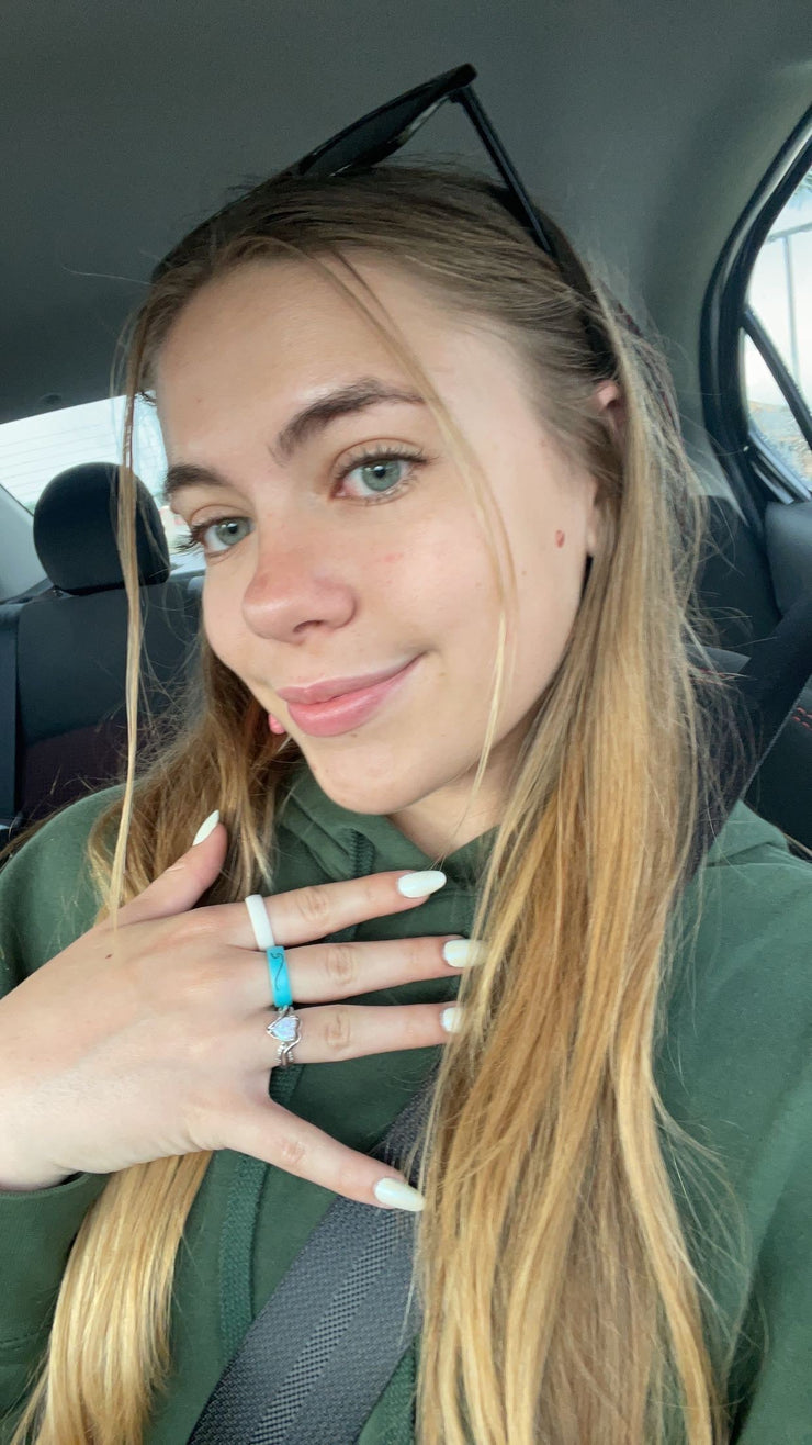 Flip Reversible wave / beachy ring