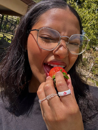 Flip Reversible strawberry / berry sweet ring