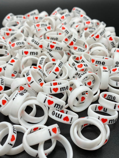 Flip Reversible i❤️me / i❤️u ring