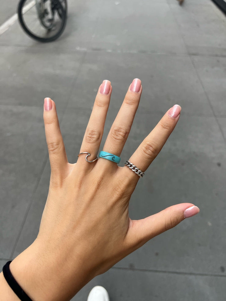 Flip Reversible wave / beachy ring