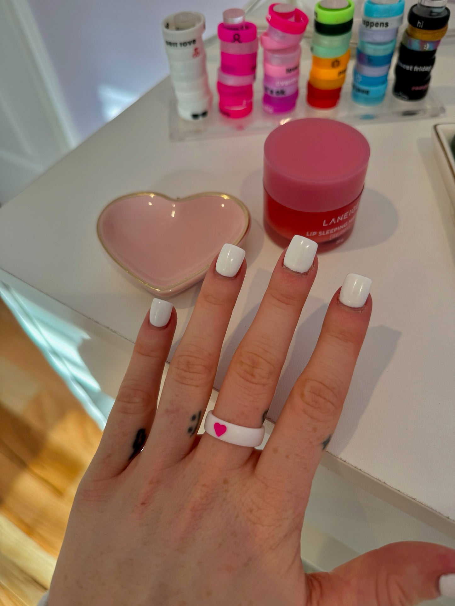 Flip Reversible Heart / Kisses Ring