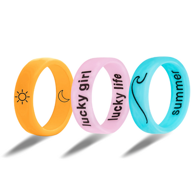 Flip lucky girl summer ring 3 Pack
