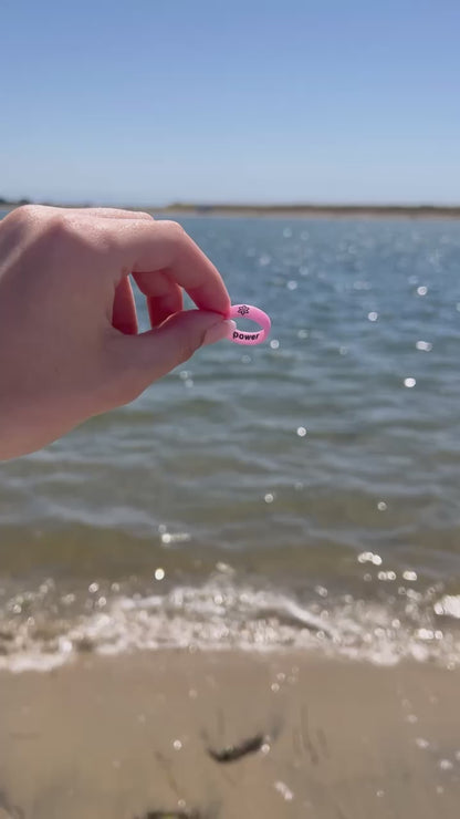 Reversible Flip Flower Power Pink Ring