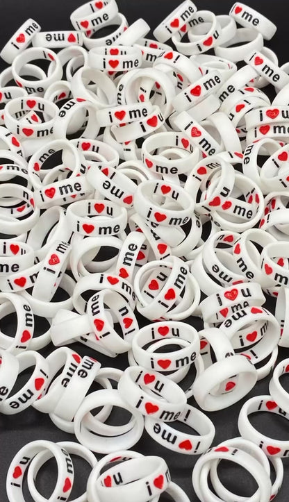 Flip Reversible i❤️me / i❤️u ring