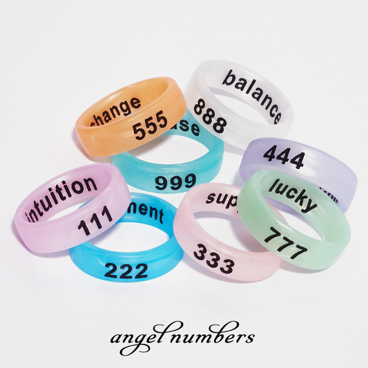 Flip Angel Numbers Ring Collection