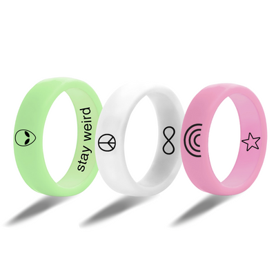 Flip come in peace 3 Pack Rings