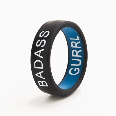 Flip Reversible BADASS / GURRL Ring