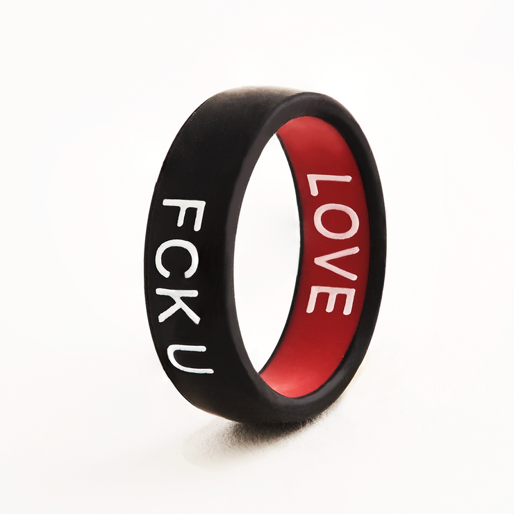 Flip Reversible FCK U / LOVE Ring