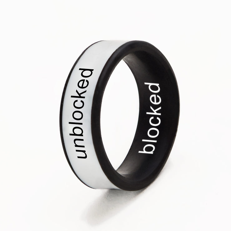 Flip Reversible blocked / unblocked Ring