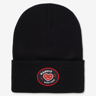 Handle With Care beanie - black