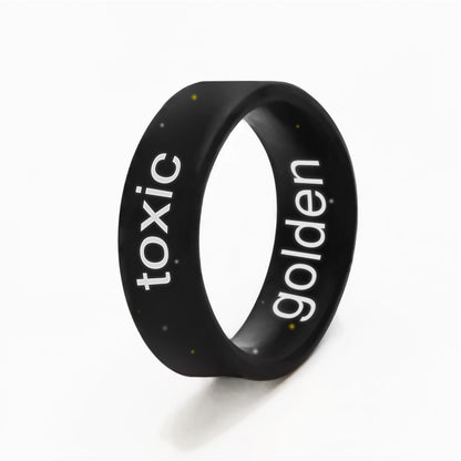 Flip Reversible golden / toxic Ring