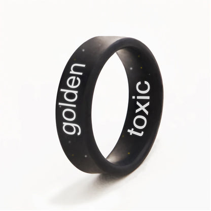 Flip Reversible golden / toxic Ring
