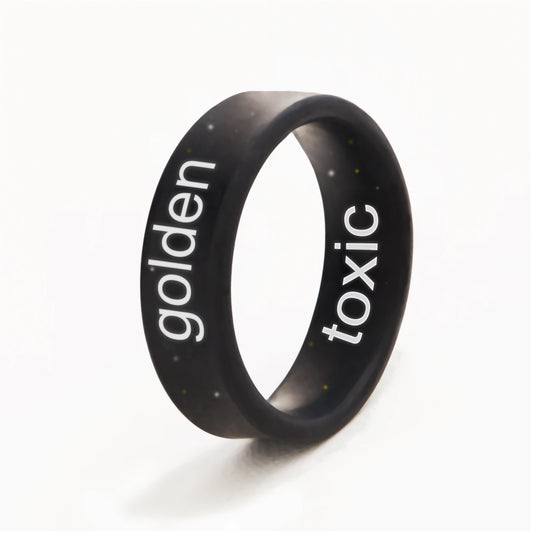 Flip Reversible golden / toxic Ring