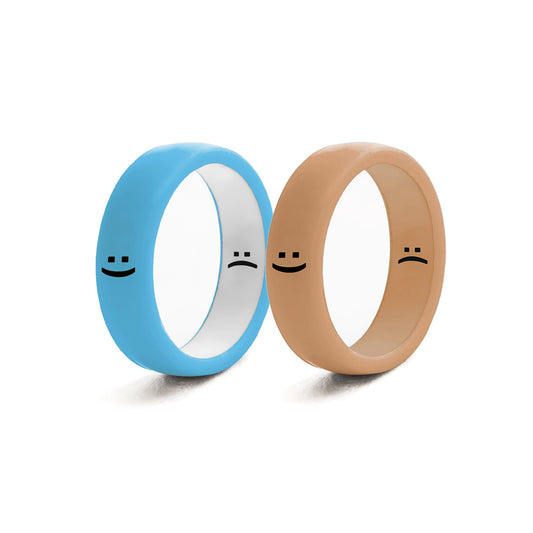 Flip Reversible smile ring 2pack bi