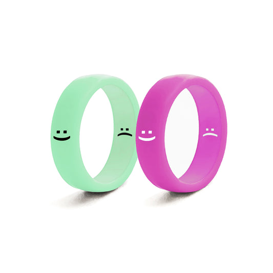 Flip Reversible smile rings 2pack mm