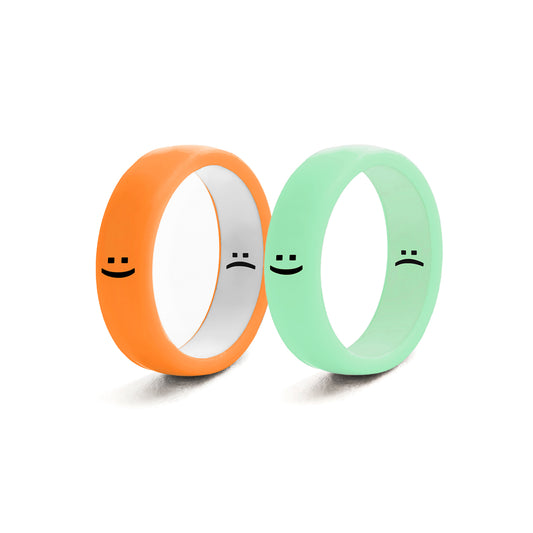 Flip Reversible smile rings 2pack or