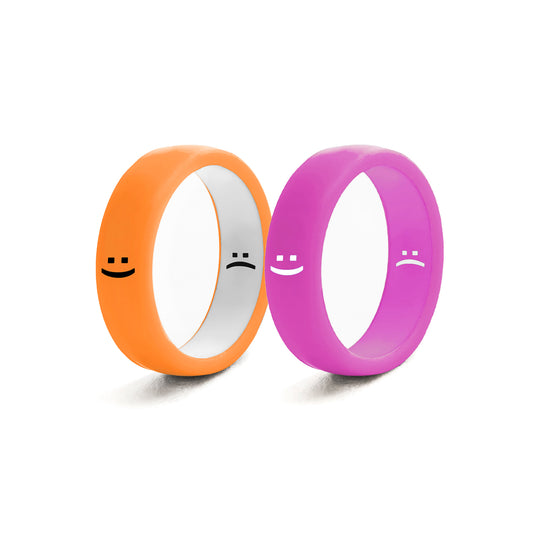Flip Reversible smile rings 2pack om