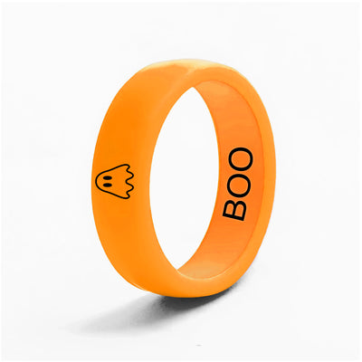 Flip Reversible ghost / BOO ring orange