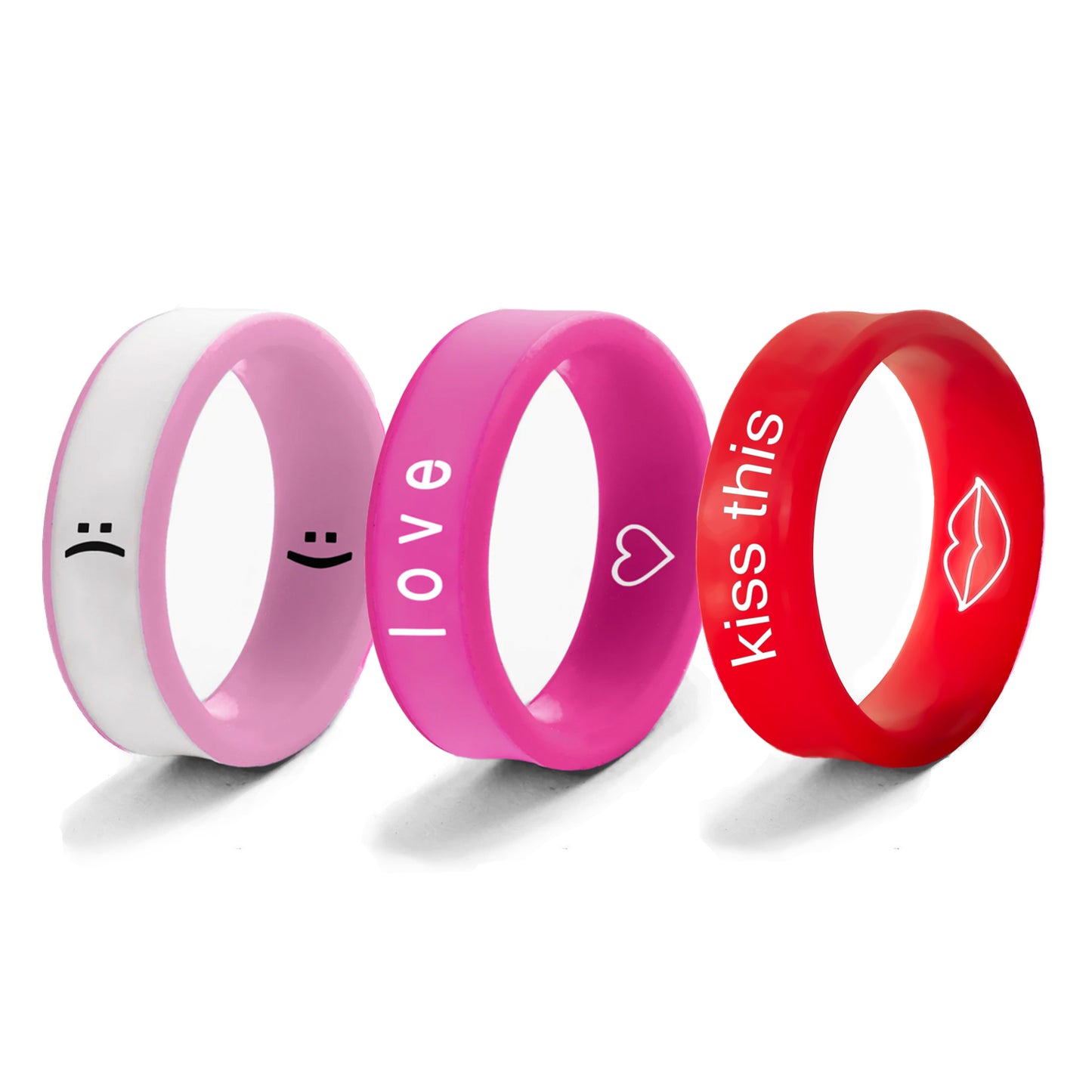 Flip Reversible Vday 3 Pack Rings