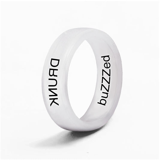 Flip Reversible DRUNK / Buzzed Ring