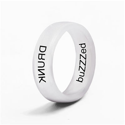 Flip Reversible DRUNK / Buzzed Ring