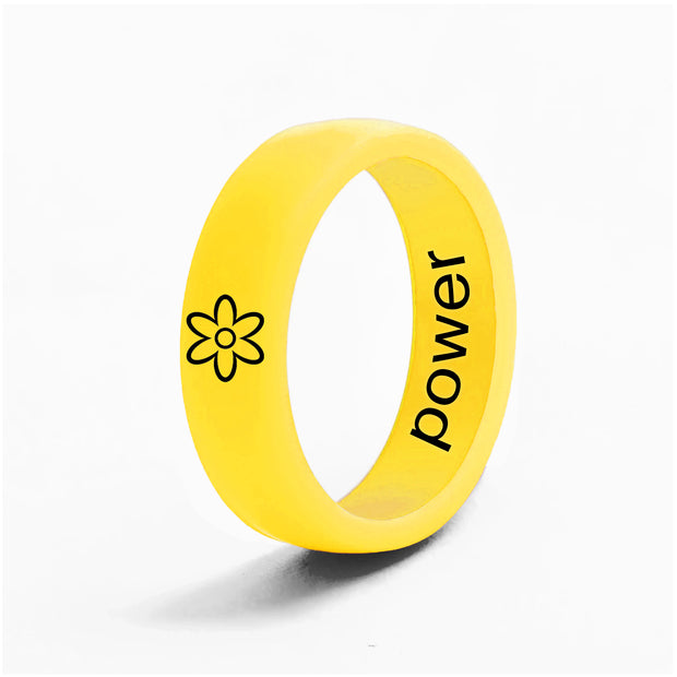 Flip Reversible flower / power Ring