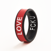 Flip Reversible FCK U / LOVE Ring