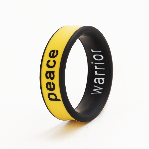 Flip Reversible warrior / peace ring