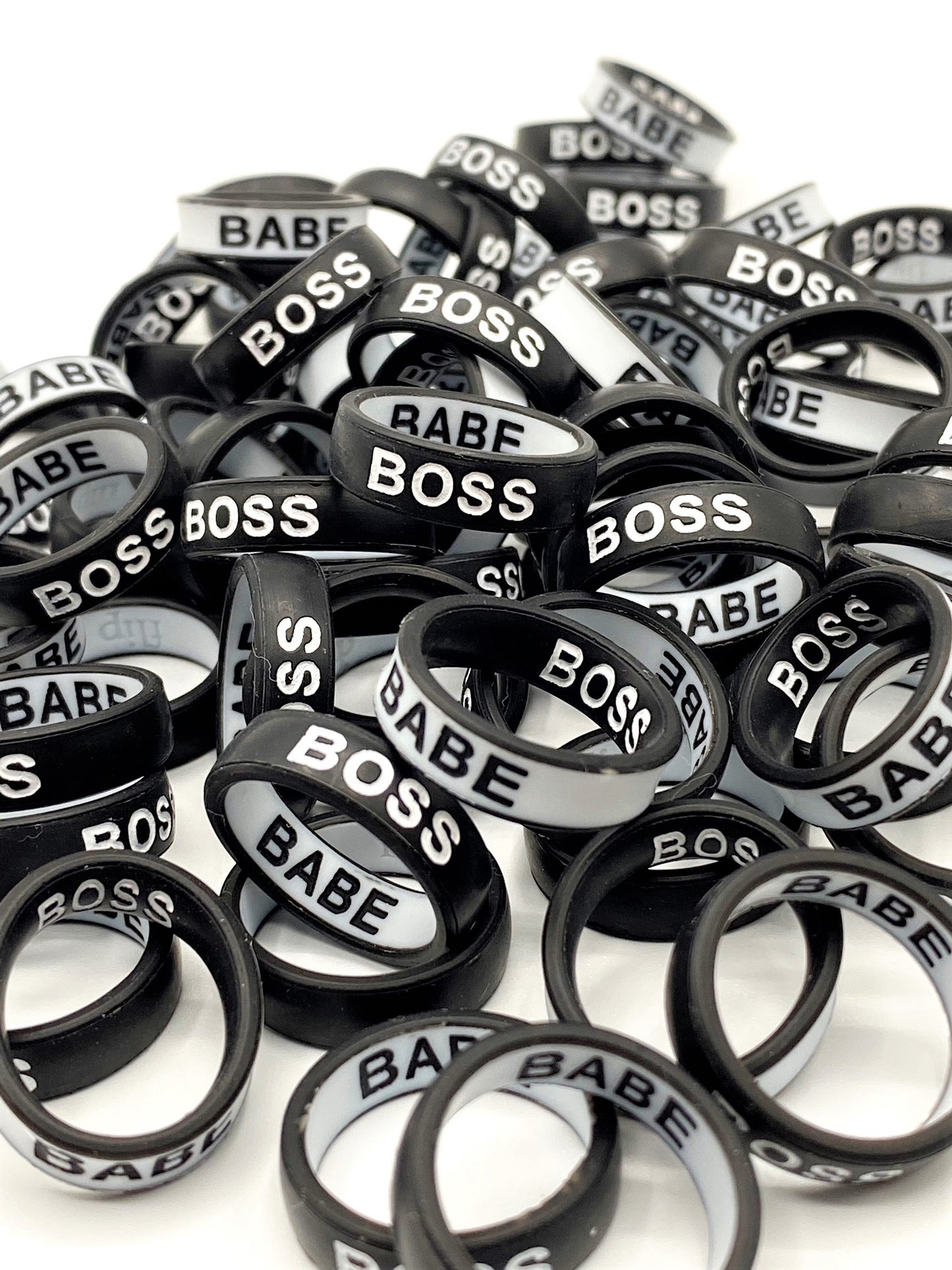 Flip Reversible BOSS / BABE Ring