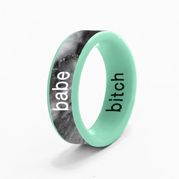 Flip Reversible bitch / babe Ring