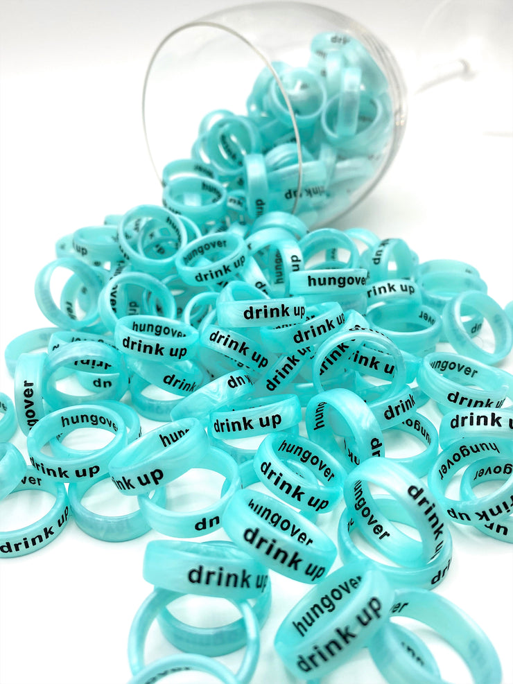 Flip Reversible drink up / hungover turquoise Rings